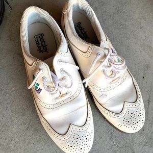 Foot Joy Green Joys white golf shoe